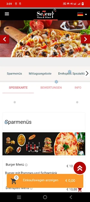Seven Pizza Service Screenshot 1