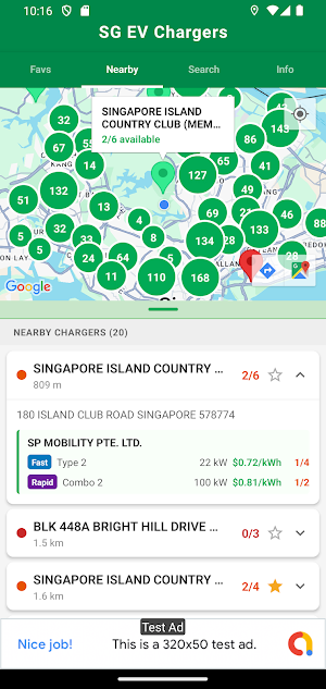 SG EV Chargers Screenshot 0
