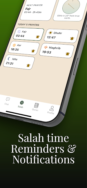 Ilm Quran: Prayer Times & AI Screenshot 3