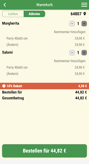 Pizza Nova Dieburg Screenshot 1