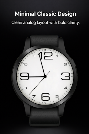 Minimal Analog Watch Face Aura Screenshot 0