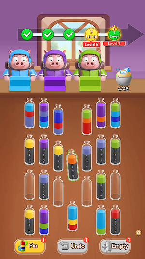 Bottle Sort: Water Puzzle Game Screenshot 2