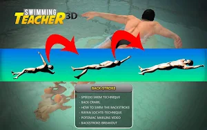 3D Pro Swimming Teacher : Learn how to swim Screenshot 1