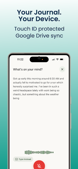 TalkJournal: Voice Diary Screenshot 1