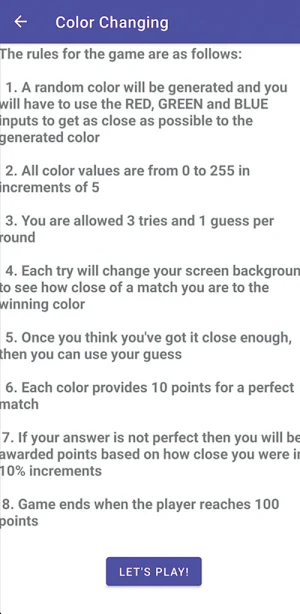 Color Changing Screenshot 1