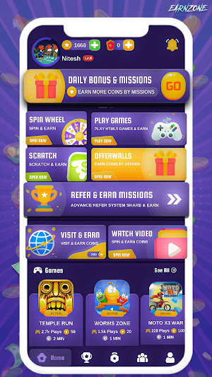 EarnZone: Cash Earning App Screenshot 0