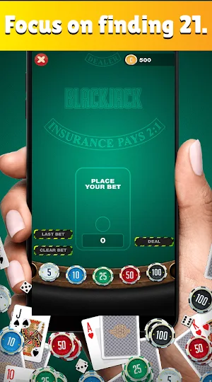 Winning Blackjack 21 - Card Screenshot 1