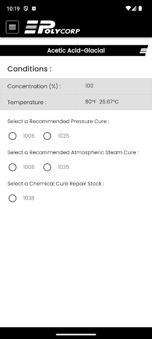 Polycorp Material Calculator Screenshot 3