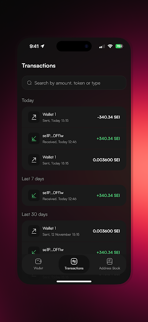 Onsei Wallet Screenshot 2