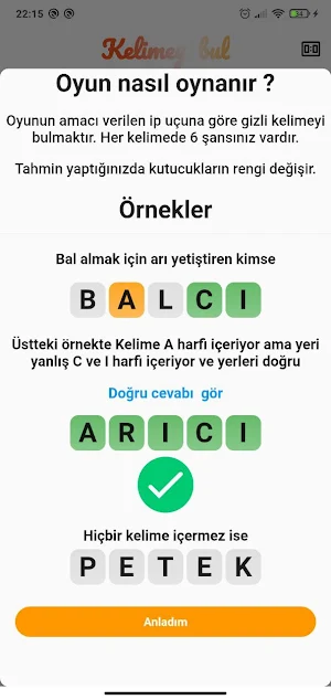 Kelimele Türkçe Screenshot 0