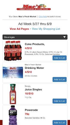 Macs Fresh Market Screenshot 1