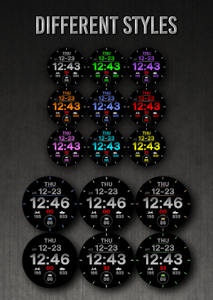 PWW14 - Sport Digi Watch Face Screenshot 1