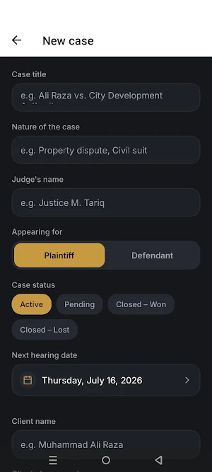 Digital Legal Dairy Screenshot 2