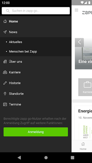 zapp go Screenshot 1