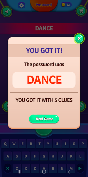 Password Game - Guess with One Word Clues Screenshot 1