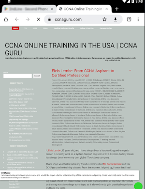 Online CCNA Training Screenshot 3