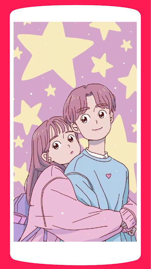 Romantic Anime Couple Wallpaper HD Screenshot 2