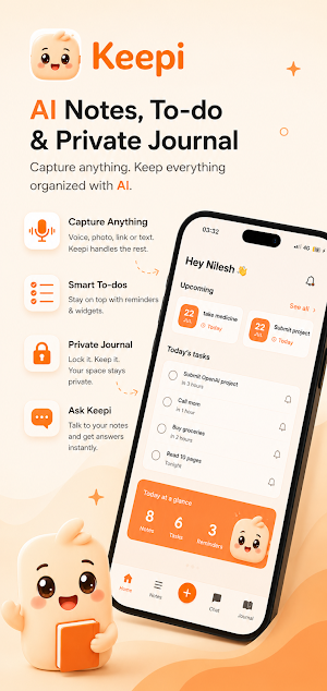 Keepi: AI Notes, Todo & Diary Screenshot 0