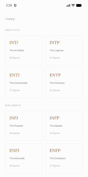 Personality Archive Screenshot 2