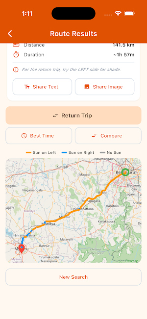 ShadeSide - Sun Seat Finder Screenshot 2