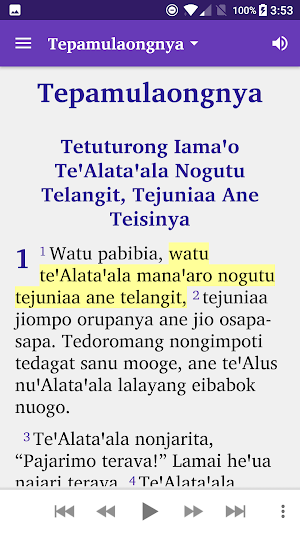 Alkitab Tajio Screenshot 1