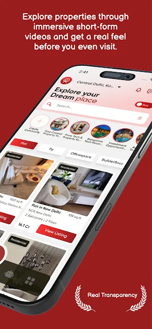 Reeltor - Buy, Sell Properties Screenshot 1