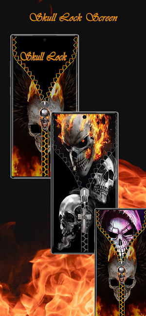Skull Lock Screen & Wallpaper Screenshot 0