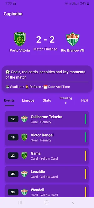 Live Football Score Screenshot 2