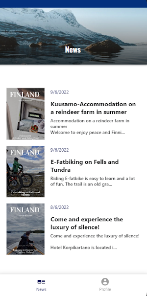 Finland App Screenshot 1