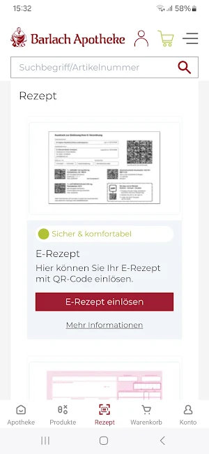 BARLACH APOTHEKE E-Rezept Screenshot 2