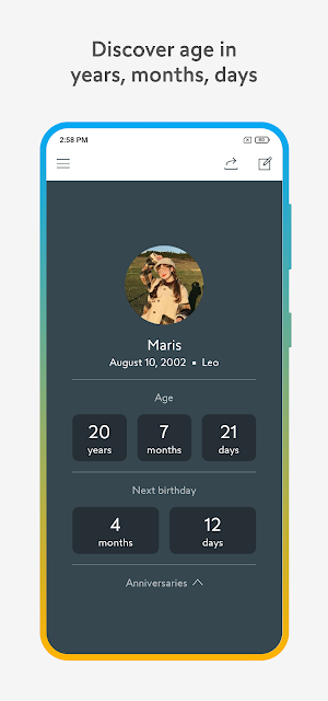 Age Calculator - Date Of Birth Screenshot 1