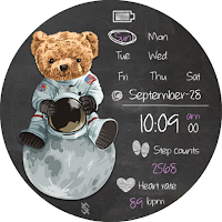 BFF140- Blackboard Art Teddy