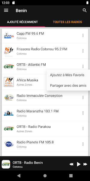 Benin Radio Stations Screenshot 1