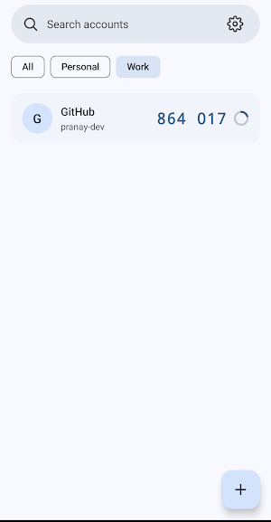 MFA Authenticator Screenshot 1