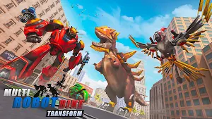 Multi Robot Bike Transform: Dino Robot Game Screenshot 0