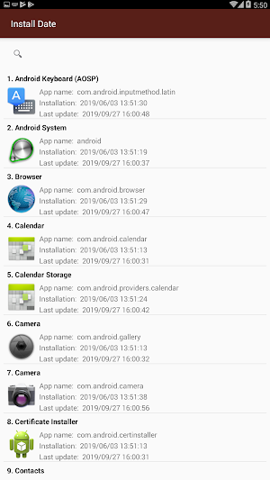 Install Date Screenshot 0