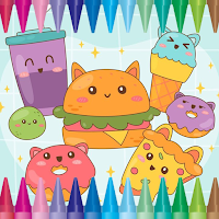 Cute and Kawaii Coloring Book