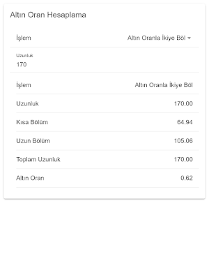 Altın Oran Hesaplama Screenshot 3