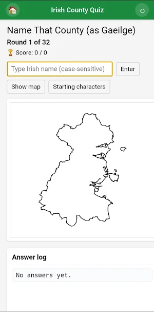 Irish County Quiz Screenshot 1