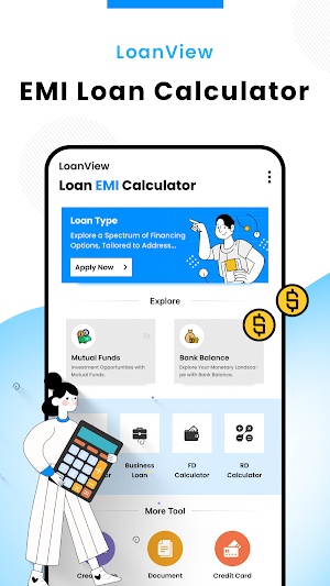 LoanView - EMI Loan Calculator Screenshot 0