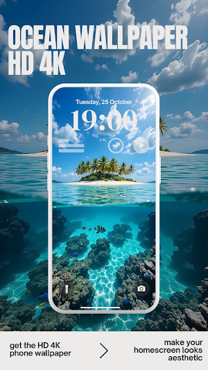 Ocean Aesthetic Wallpaper 4K Screenshot 0