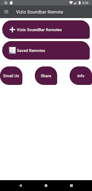 Vizio Soundbar Remote Screenshot 0