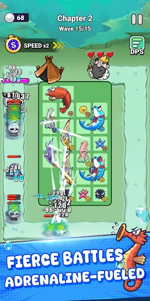 Defend Ocean Backpack Battle Screenshot 1