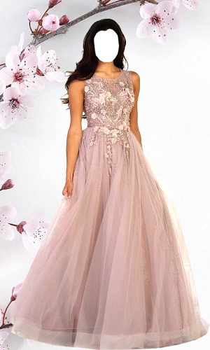 Women Long Dress Photo Suits Screenshot 3