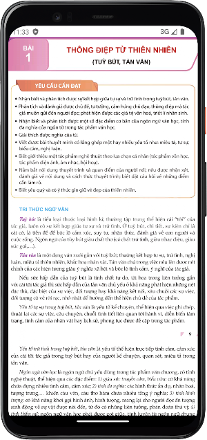 Ngữ văn Lớp11 – Tập một Screenshot 0