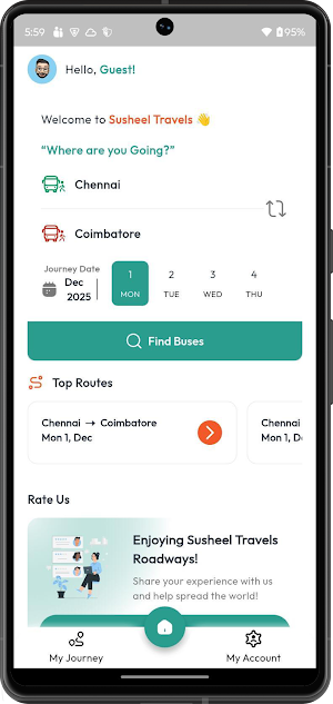 Susheel Travels Screenshot 1