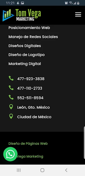 Tom Vega Marketing Screenshot 3