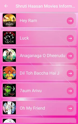Shruti Haasan wallpapers-movies list,puzzle Screenshot 1