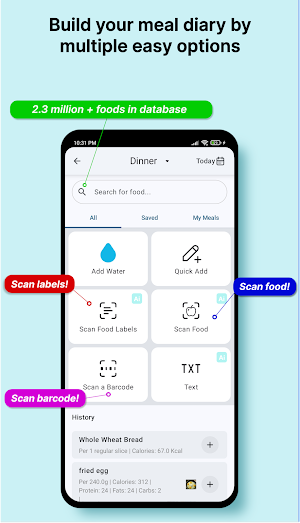 AI Nutrition Tracker Screenshot 1