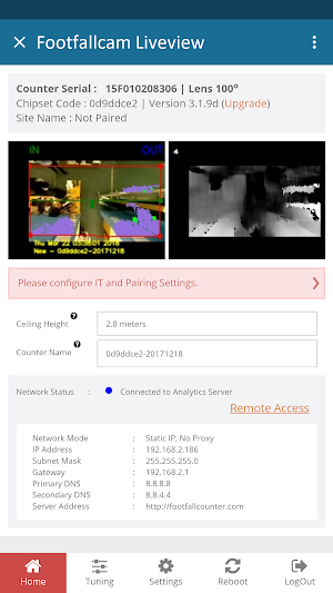 Footfallcam Installation Tool Screenshot 1